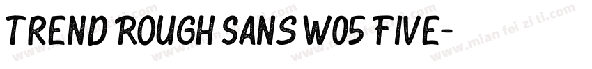 Trend Rough Sans W05 Five字体转换